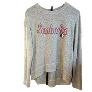 Concept Sports Florida State Seminoles womens gray lightweight sweater. Size L
